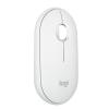 Logitech Pebble Mouse 2 M350s - Maus - optisch - 3 Tasten - kabellos - Bluetooth 5.2 LE - Tonal White