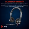 Poly Blackwire 3320 - Blackwire 3300 series - Headset - On-Ear - kabelgebunden - USB-C - Schwarz - UC-zertifiziert - Replaces Poly SKU 213935-101