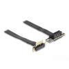 Delock Riser Karte PCI Express x1 Stecker 90 Grad gewinkelt zu x1 Slot 90 Grad gewinkelt mit Kabel 30 cm