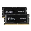Kingston FURY Impact - DDR5 - Kit - 64 GB: 2 x 32 GB - SO DIMM 262-PIN - 4800 MHz / PC5-38400 - CL38 - 1.1 V - ungepuffert - on-die ECC