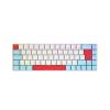 CHERRY MX MX-LP 2.1 - Tastatur - kompakt - Hintergrundbeleuchtung - kabellos - USB, 2.4 GHz, Bluetooth 5.2 - QWERTZ - Deutsch - Tastenschalter: CHERRY MX Low Profile RGB Speed - weiß