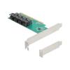 Delock - Speicher-Controller - bifurcation - U.2 NVMe - Low-Profile - PCIe 4.0 x16