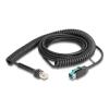 Delock - USB-Kabel - USB PlusPower (M) zu RJ-50 (M) - USB 2.0 - 12 V - 3 m - gewickelt - Schwarz