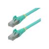 StarTech.com 3 m CAT6a Kabel, LSZH, 10 Gbit SFTP Netzwerk / Ethernet Kabel - Patch-Kabel - RJ-45 (M) zu RJ-45 (M) - 3 m - S / FTP - CAT 6a - IEEE 802.3bt - halogenfrei, geformt, ohne Haken, verseilt - Aquamarin