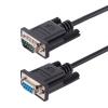 StarTech.com 3m RS232 Serial Null Modem Cable, Crossover Serial Cable w / Al-Mylar Shielding, DB9 Serial COM Port Cable Female to Male, Compatible w / DTE Devices - Tool-Less Design w / Thumbscrews, Black, F / M (9FMNM-3M-RS232-CABLE) - Nullmodemkabel - D