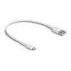 Delock USB Ladekabel für iPhone", iPad", iPod" weiß 30 cm