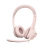 Logitech H390 - Headset - On-Ear - kabelgebunden - USB-A - rosé