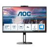 AOC Value-line Q27V5CW / BK - V5 series - LED-Monitor - 68.6 cm (27") - 2560 x 1440 QHD @ 75 Hz - IPS - 300 cd / m² - 1000:1 - 4 ms - HDMI, DisplayPort, USB-C - Lautsprecher - Schwarz