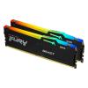 Kingston FURY Beast RGB - DDR5 - Kit - 32 GB: 2 x 16 GB - DIMM 288-PIN - 5200 MHz / PC5-41600 - CL36 - 1.25 V - ungepuffert - on-die ECC - Schwarz