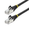StarTech.com 1m CAT6a Ethernet Cable - Black - Low Smoke Zero Halogen (LSZH) - 10GbE 500MHz 100W PoE++ Snagless RJ-45 w / Strain Reliefs S / FTP Network Patch Cord - Patch-Kabel - RJ-45 (M) zu RJ-45 (M) - 1 m - S / FTP - CAT 6a - IEEE 802.3bt - ohne Haken