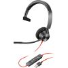 Poly Blackwire 3310 - Blackwire 3300 series - Headset - On-Ear - kabelgebunden - USB-A - Schwarz - Replaces Poly SKU 213928-101