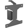BLACK VESA Mount Bracket for SFF (Small Form Factor) PC / Media Player, fits for 2023 square shape neck