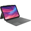 Logitech Combo Touch - Tastatur und Foliohülle - mit Trackpad - hintergrundbeleuchtet - Apple Smart connector - QWERTZ - Deutsch - Oxford Gray - für Apple 10.9-inch iPad (10. Generation)