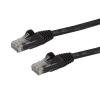 StarTech.com 50cm Cat6 Snagless Gigabit UTP Netzwerkkabel - Cat 6 RJ45 Netzwerkkabel mit Knickschutz - Schwarz - Patch-Kabel - RJ-45 (M) zu RJ-45 (M) - 50 cm - UTP - CAT 6 - geformt, ohne Haken - Schwarz