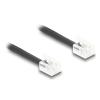 Delock - Telefonkabel - RJ-11 (M) zu RJ-11 (M) - 10 m - gewickelt - Schwarz