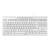 CHERRY STREAM KEYBOARD TKL - Tastatur - USB - QWERTZ - Deutsch - Tastenschalter: CHERRY SX - Grau, weiß