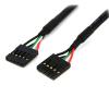 StarTech.com USB 2.0 Kabel Verlängerung intern 5 pol - 1 x IDC (5 pin) Pfostenbuchse auf 1 x IDC (5 pin) Pfostenbuchse Kabellänge 60cm - USB-Kabel - IDC 5-polig (W) zu IDC 5-polig (W) - USB 2.0 - 60.7 cm - Schwarz