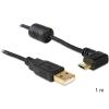 Delock - USB-Kabel - USB (M) zu Micro-USB Typ B (M) - 1 m - 90° Stecker