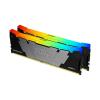 Kingston FURY Renegade RGB - DDR4 - Kit - 32 GB: 2 x 16 GB - DIMM 288-PIN - 3600 MHz / PC4-28800 - CL16 - 1.35 V - ungepuffert - non-ECC - Schwarz