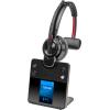 Poly Savi 8410 Office - Savi 8400 series - Headset - On-Ear - DECT / Bluetooth - kabellos - Schwarz - Zertifiziert für Microsoft Teams - Replaces Poly SKU 2-221102-205