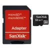 SanDisk - Flash-Speicherkarte (microSDHC / SD-Adapter inbegriffen) - 32 GB - Class 4 - microSDHC - Schwarz