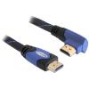Delock High Speed HDMI with Ethernet - HDMI-Kabel mit Ethernet - HDMI männlich zu HDMI männlich - 2 m - 90° Stecker