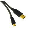 C2G Ultima - USB-Kabel - USB (M) zu Mini-USB, Typ B (M) - USB 2.0 - 5 m - geformt - holzkohlefarben