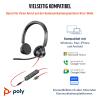 Poly Blackwire 3325 - Blackwire 3300 series - Headset - On-Ear - kabelgebunden - 3,5 mm Stecker, USB-C - Schwarz - UC-zertifiziert