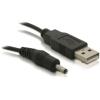 Delock - USB- / Stromkabel - Gleichstromstecker 3,5 x 1,35 mm (M) zu USB (M) - 5 V - 1.5 m - für P / N: 61234, 66202, 66207