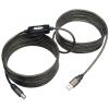 Tripp Lite 25ft USB 2.0 Hi-Speed Active Repeater Cable USB-A to USB-B M / M 25' - USB-Kabel - USB Typ B (M) zu USB (M) - USB 2.0 - 7.62 m - aktiv - Silber