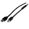 StarTech.com 20m aktives USB 2.0 A auf B Kabel - Stecker / Stecker - USB Druckerkabel 1x USB A / 1x USB B - Schwarz - USB-Kabel - USB Typ B (M) zu USB (M) - USB 2.0 - 20 m - Schwarz - für P / N: ICUSB232D
