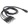 Delock - Netz-Splitter - Gleichstromstecker 5,5 x 2,1 mm (M) zu Gleichstromstecker 5,5 x 2,1 mm (W) - 50 cm