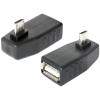 Delock - USB-Adapter - USB (W) zu Micro-USB Typ B (M) - USB 2.0 OTG - 90° Stecker