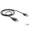 Delock EASY-USB - USB-Verlängerungskabel - USB (W) zu USB (M) - 1 m - Schwarz