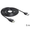 Delock EASY-USB - USB-Verlängerungskabel - USB (W) zu USB (M) - USB 2.0 - 5 m - Schwarz