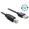 Delock EASY-USB - USB-Kabel - USB Typ B (M) zu USB (M) - 3 m - Schwarz