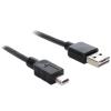 Delock EASY-USB - USB-Kabel - Mini-USB, Typ B (M) zu USB (M) - 1 m - Schwarz