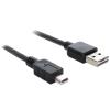 Delock EASY-USB - USB-Kabel - Mini-USB, Typ B (M) zu USB (M) - 3 m - Schwarz