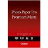 Canon Pro Premium PM-101 - Glatt matt - 310 Mikron - A3 (297 x 420 mm) - 210 g / m² - 20 Blatt Fotopapier - für PIXMA PRO-1, PRO-10, PRO-100