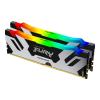 Kingston FURY Renegade RGB - DDR5 - Kit - 64 GB: 2 x 32 GB - DIMM 288-PIN - 6400 MHz / PC5-51200 - CL32 - 1.1 V - ungepuffert - on-die ECC - Schwarz, Silber