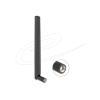 Delock WiFi 7 Antenne RP-SMA Stecker 2,0 - 4,4 dBi 17 cm omnidirektional mit Kippgelenk schwarz