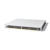 Cisco Catalyst 1300-48FP-4X - Switch - L3 - managed - 48 x 10 / 100 / 1000 (PoE+) + 4 x 10 Gigabit SFP+ - an Rack montierbar - PoE+ (740 W)