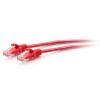 C2G 7ft (2.1m) Cat6a Snagless Unshielded (UTP) Slim Ethernet Network Patch Cable - Red - Patch-Kabel - RJ-45 (M) zu RJ-45 (M) - 2.1 m - 4.8 mm - UTP - CAT 6a - geformt, ohne Haken - Rot