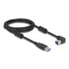 Delock USB 5 Gbps Kabel Typ-A Stecker zu Typ-B Stecker 90° oben gewinkelt 2 m
