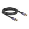 Delock DisplayPort Kabel 8K 60 Hz 5 m flieder Metall