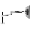 LX Sit Stand, Desk Mount LCD Arm, Polished