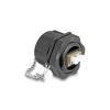 Delock - Netzwerkanschluss - LC Multi-Mode (W) zu LC Multi-Mode (W) - Glasfaser - Duplex - IP68 - Schwarz, beige