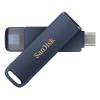 SanDisk Phone Drive - USB-Flash-Laufwerk - 64 GB - USB-C / Lightning - Metallic Sky