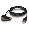 C2G USB Powered HDMI Voltage Inserter - Video- / Audio-Adapter - TAA-konform - HDMI weiblich zu USB, HDMI männlich - 1.8 m - Schwarz