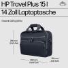 HP Travel Plus - Notebook-Tasche - 15L - 35.8 cm (14.1") - Graphite Blue